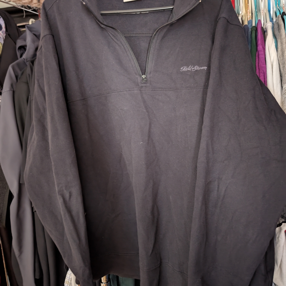 Black Half-Zip Pullover
